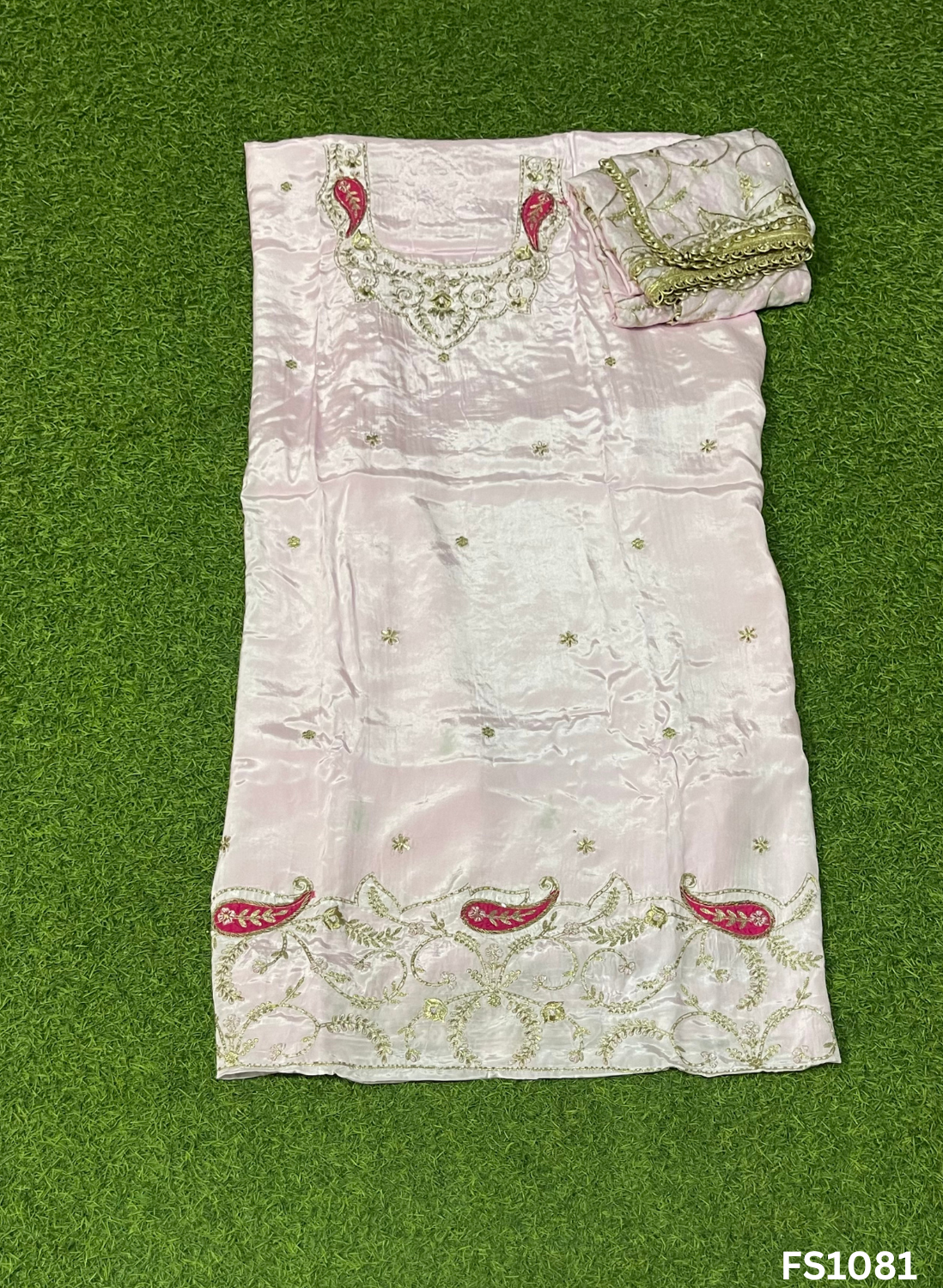 FS1081 | Crepe Suit | Wedding | Party Wear | Ring Ceremony | Festival Suit | Allover suit |