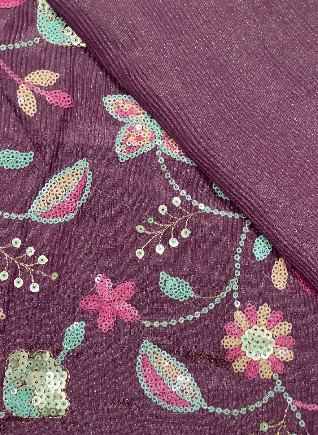 Sky blue Crush Shimmer Suit | Party Wear | Wedding | Jaggo | Ring Ceremony | Festival | FS16