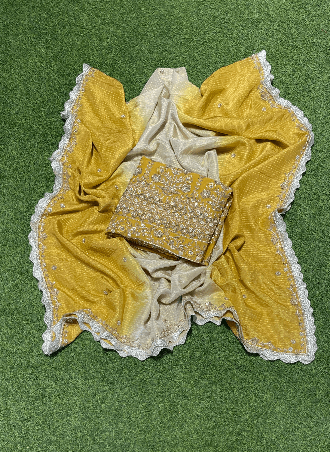 FS119 |Organza Suit | Party Wear | Wedding | Ring Ceremony | Festival | Bridal|