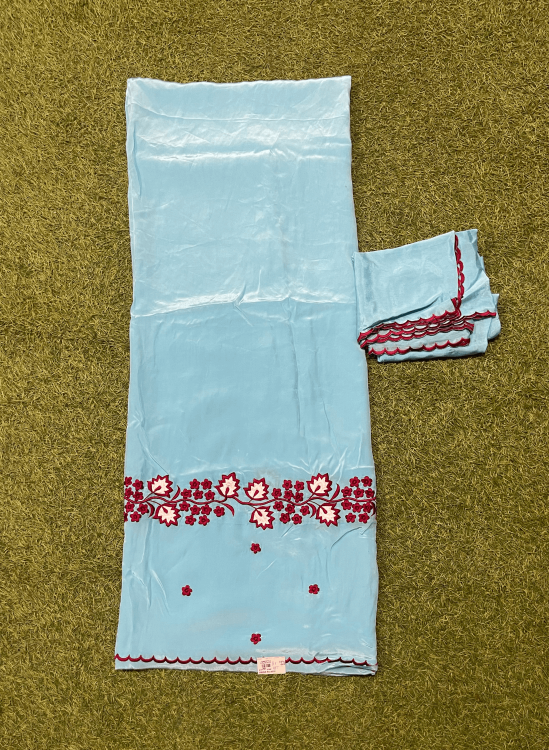 Sky-Blue | Crepe Suit | Wedding | Party Wear | Ring Ceremony | Festival Suit | Allover suit |