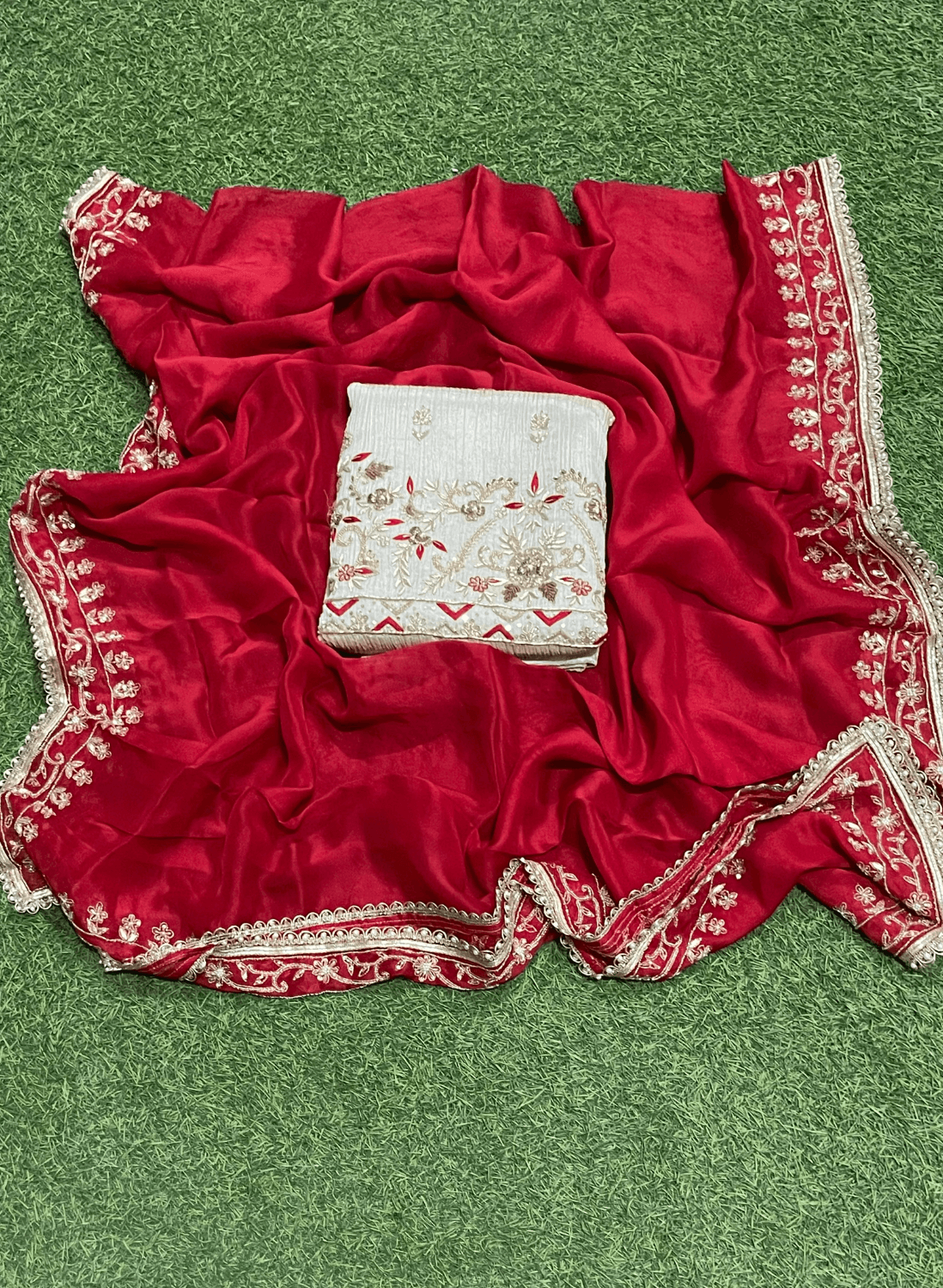 FS205 | Crush Shimmer Suit | Party Wear | Wedding | Jaggo | Ring Ceremony | Festival |