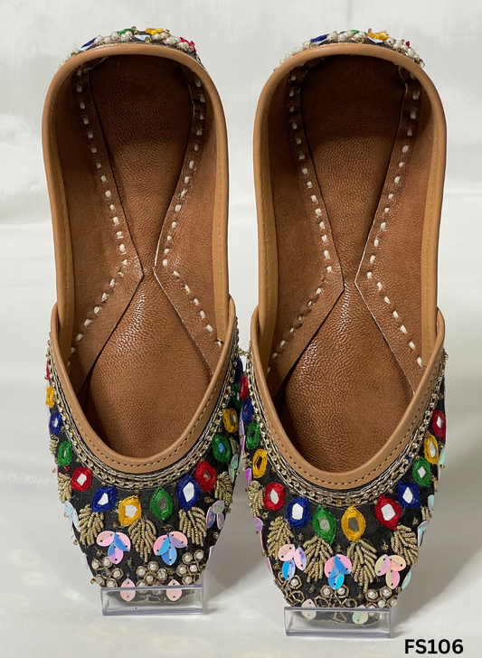 FF106 | Black | Hand-Work | Punjabi Jutti
