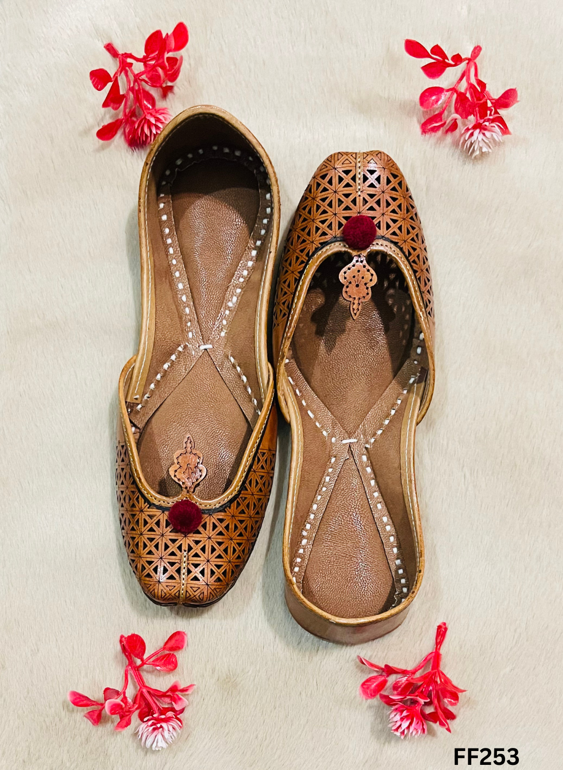 FF253 | Brown | Leather | Punjabi Jutti