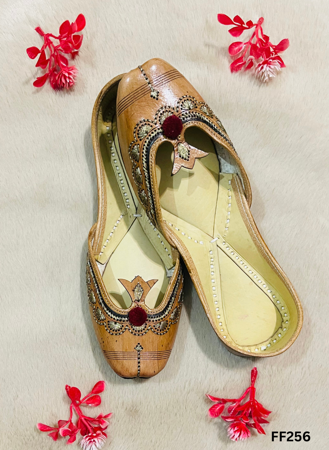 FF256 | Brown | Leather | Punjabi Jutti