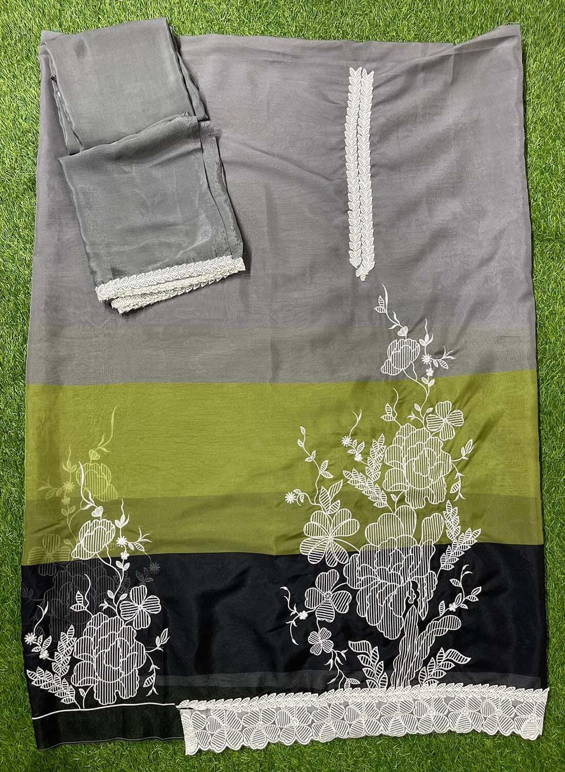 Organza Suit | Party Wear | Wedding | Jaggo | Ring Ceremony | Festival| FS467