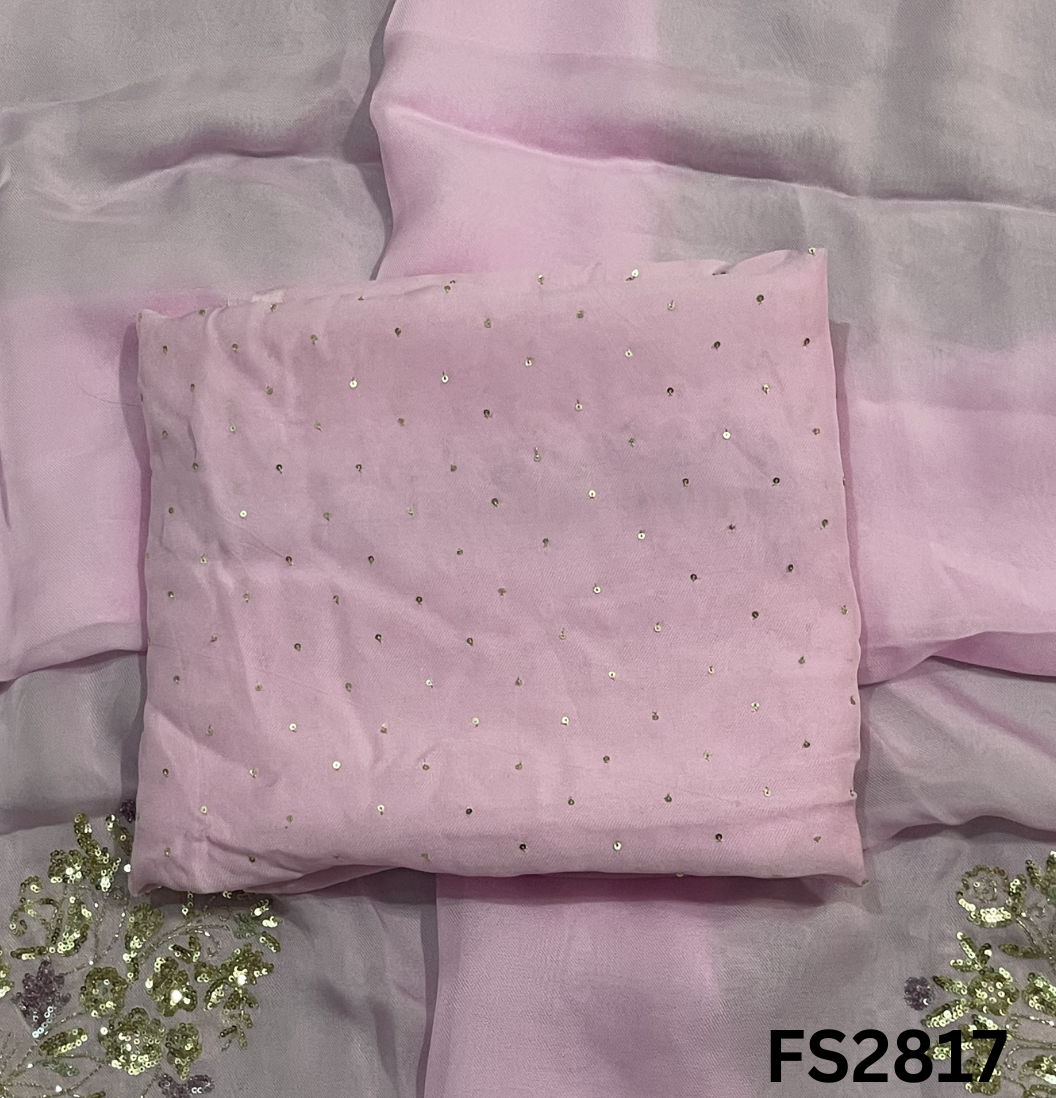 FS2817 | Satin Organza Suit | Party Wear | Wedding | Jaggo | Ring Ceremony | Festival