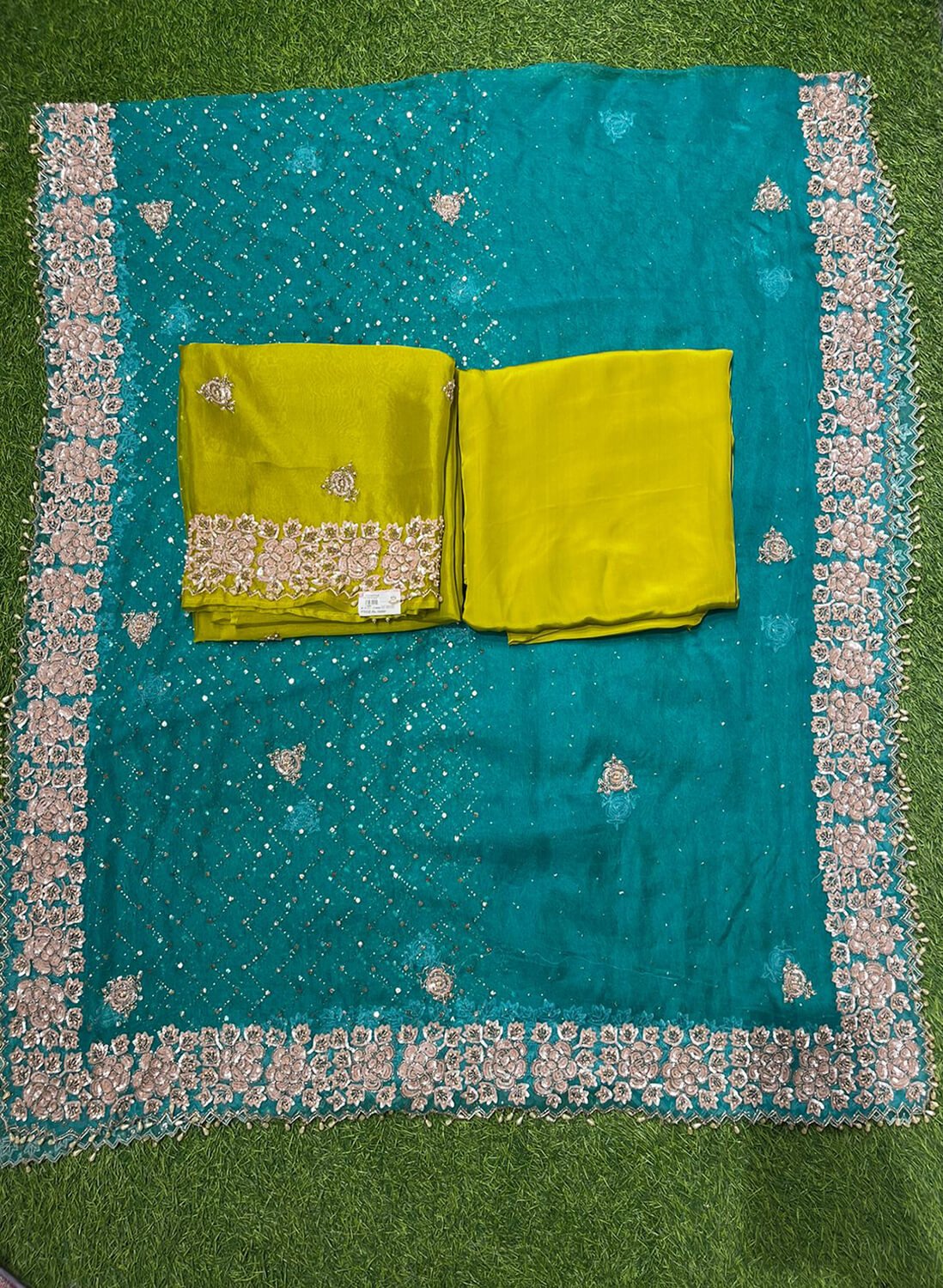 Organza Suit | Party Wear | Wedding | Jaggo | Ring Ceremony | Festival|