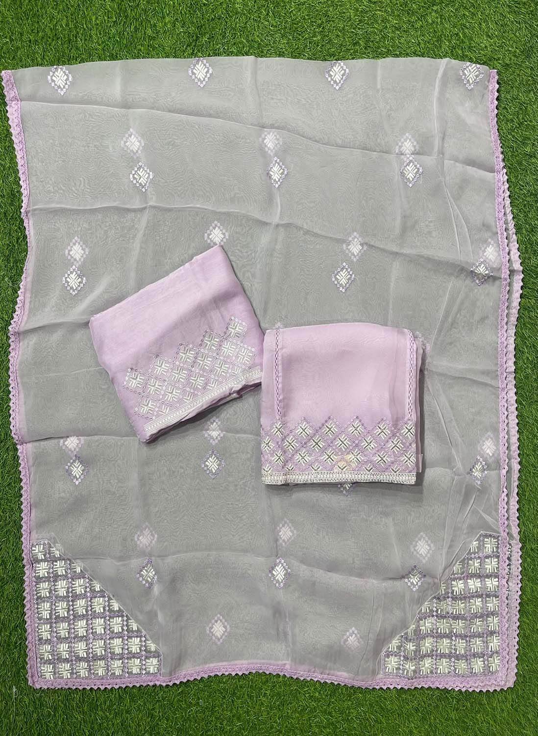 Organza Suit | Party Wear | Wedding | Jaggo | Ring Ceremony | Festival |