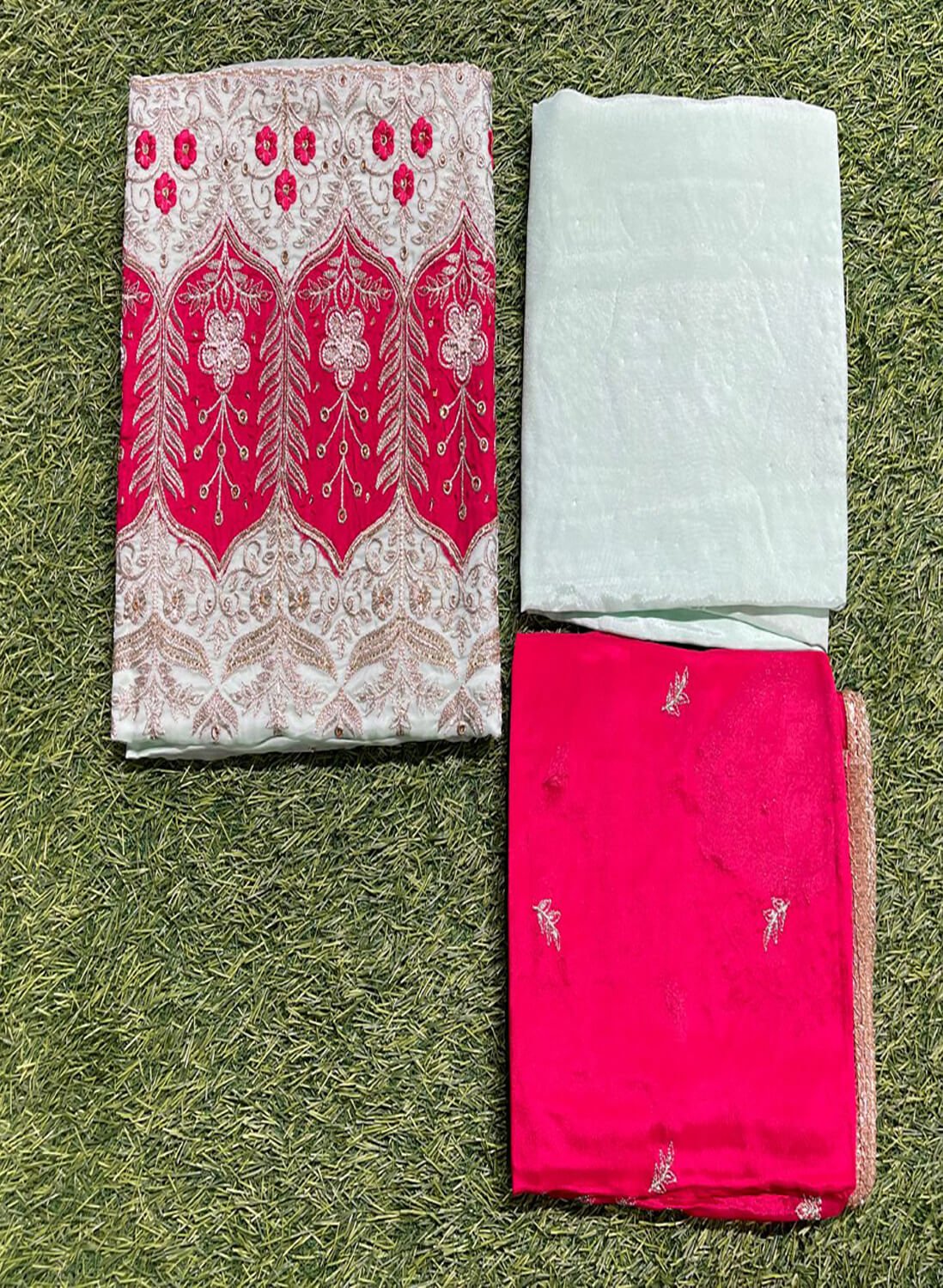 Organza Suit | Party Wear | Wedding | Jaggo | Ring Ceremony | Festival |