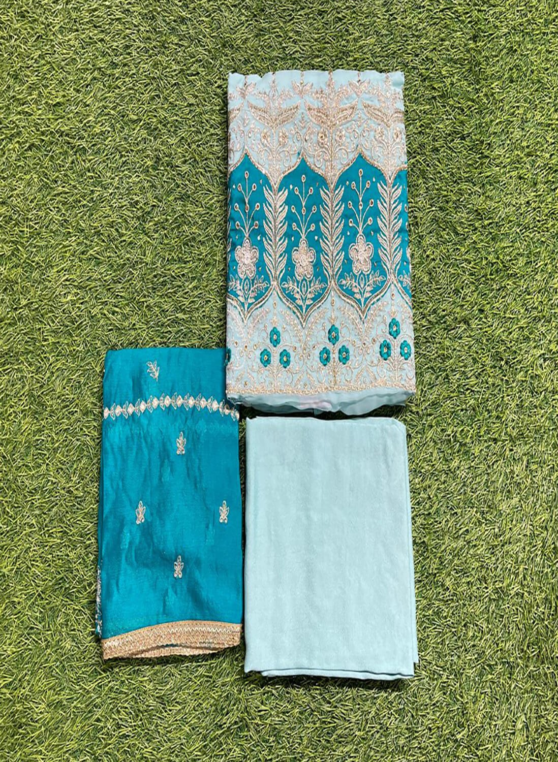 Organza Suit | Party Wear | Wedding | Jaggo | Ring Ceremony | Festival |