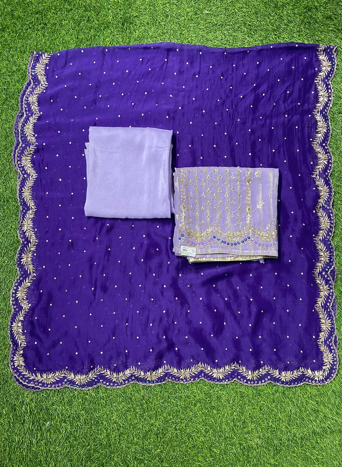 Organza Suit | Party Wear | Wedding | Jaggo | Ring Ceremony | Festival |