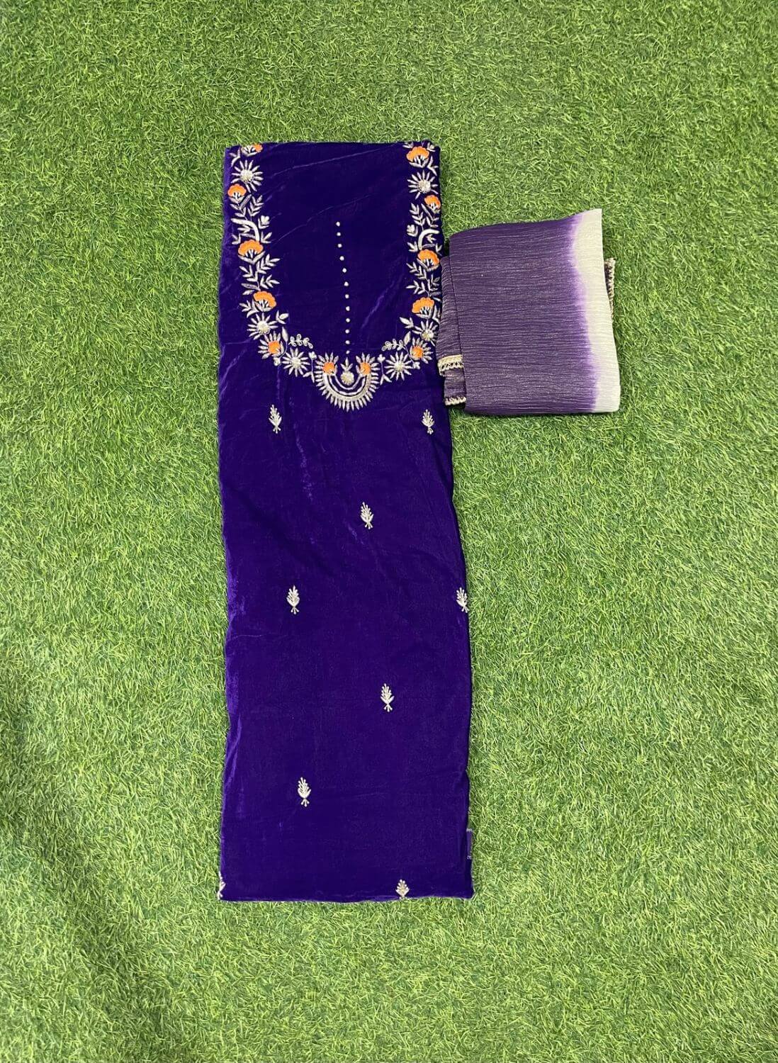 FS852 | Purple velvet Suit | Party Wear | Wedding | Jaggo | Ring Ceremony | Festival |
