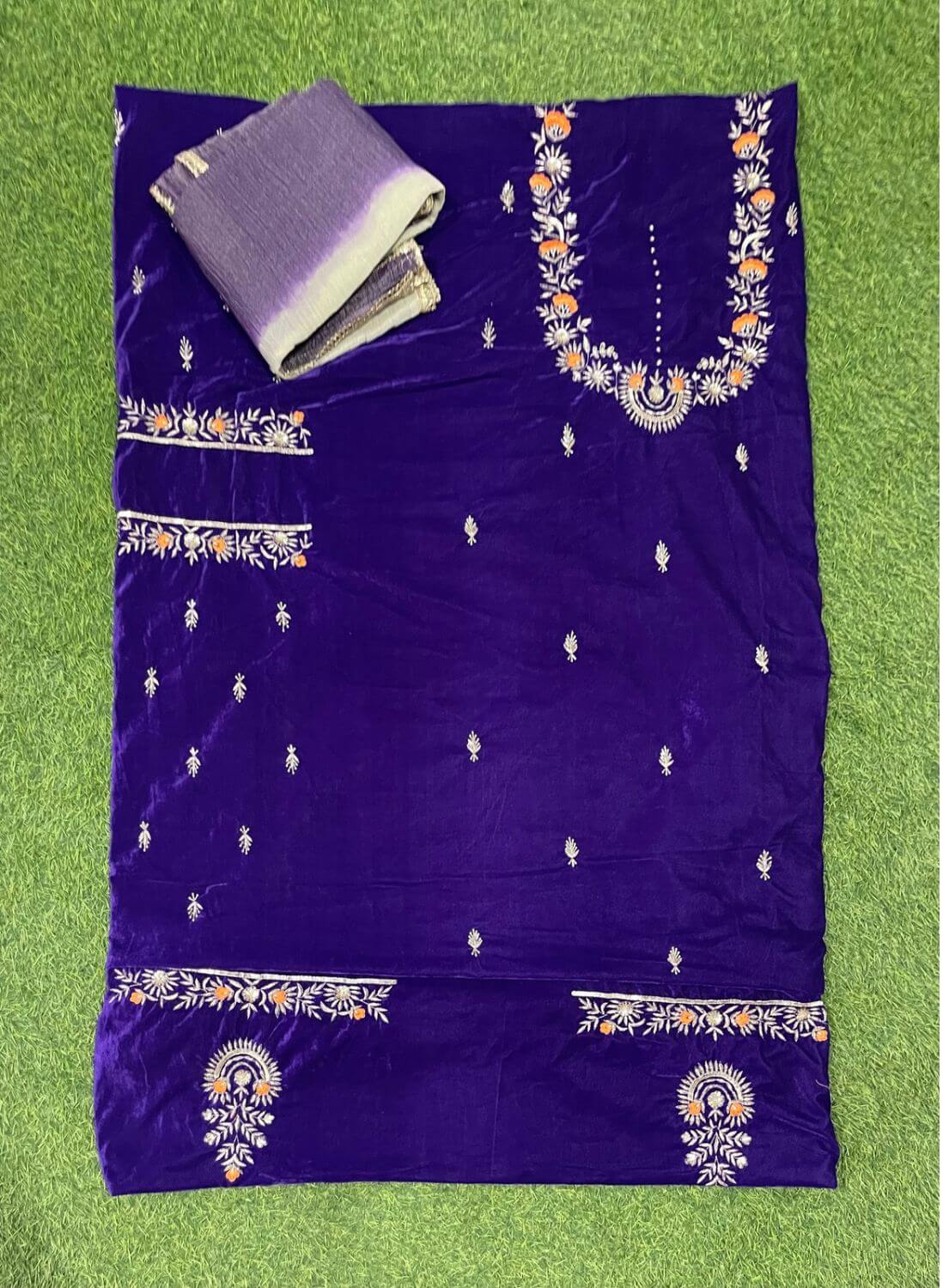 FS852 | Purple velvet Suit | Party Wear | Wedding | Jaggo | Ring Ceremony | Festival |