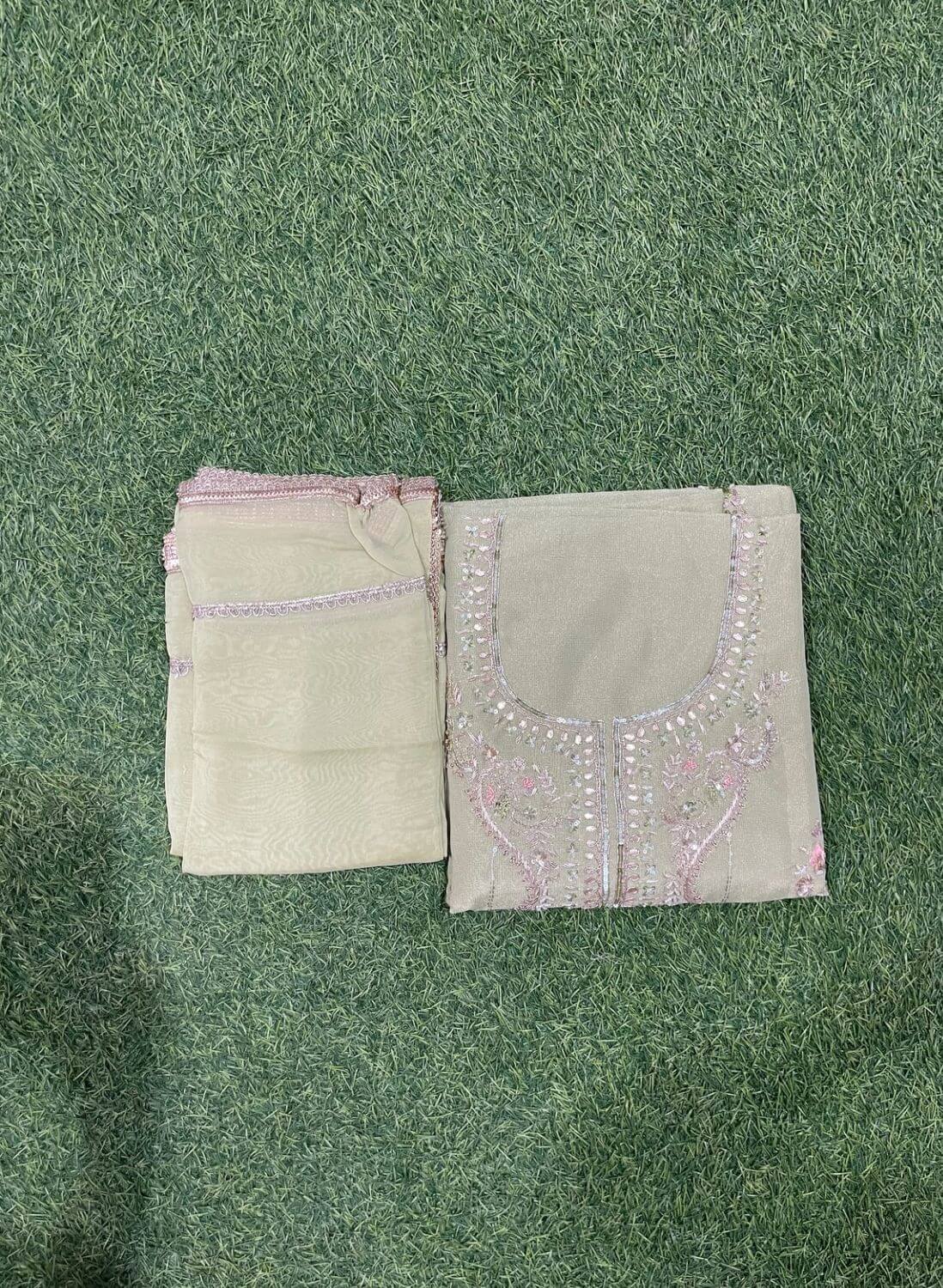 Shimmer sky blue Suit | Party Wear | Wedding | Jaggo | Ring Ceremony | Festival |