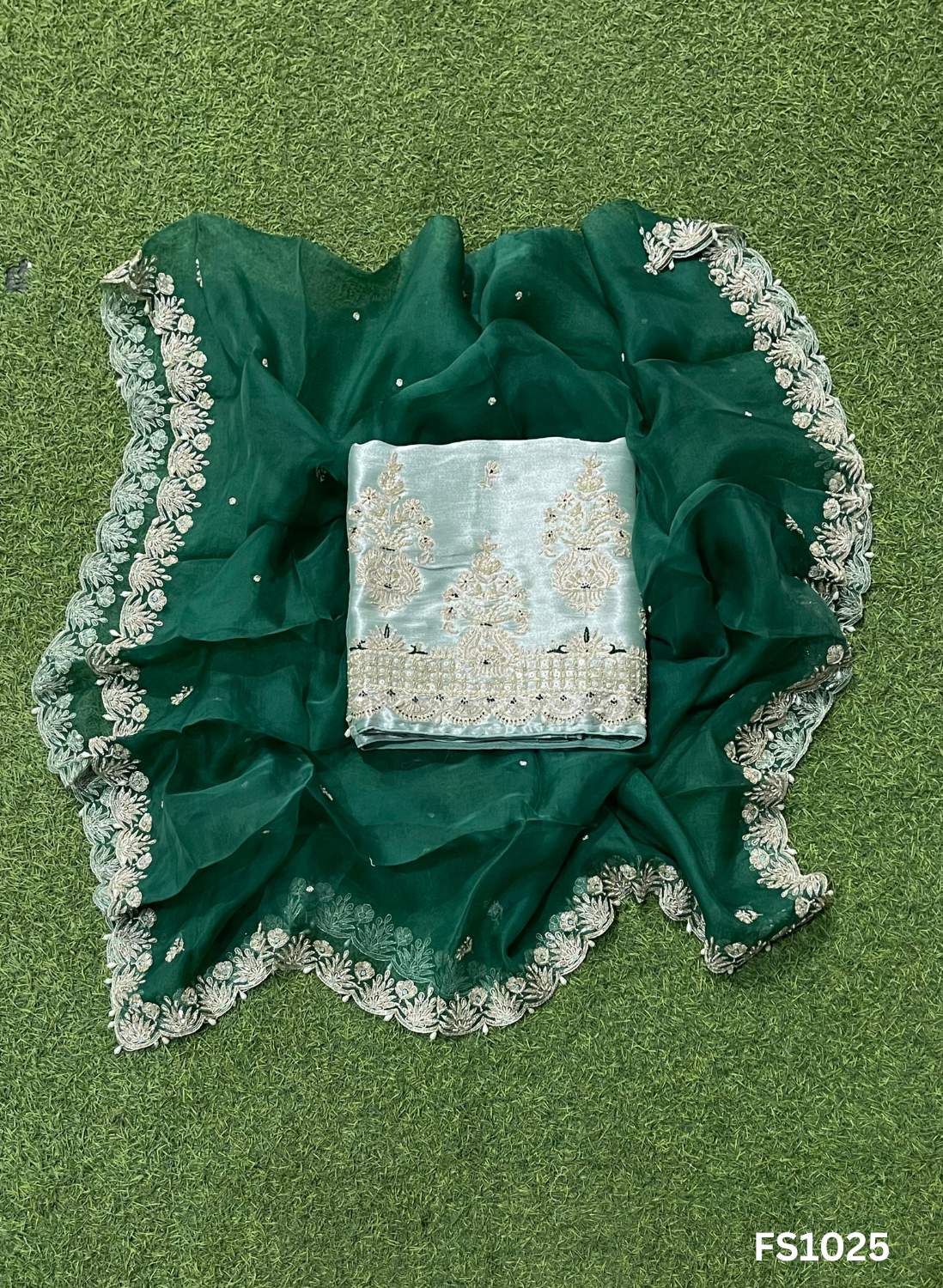 FS1025 | Pista | Shimmer Suit | Party Wear | Wedding | Jaggo | Ring Ceremony | Festival |