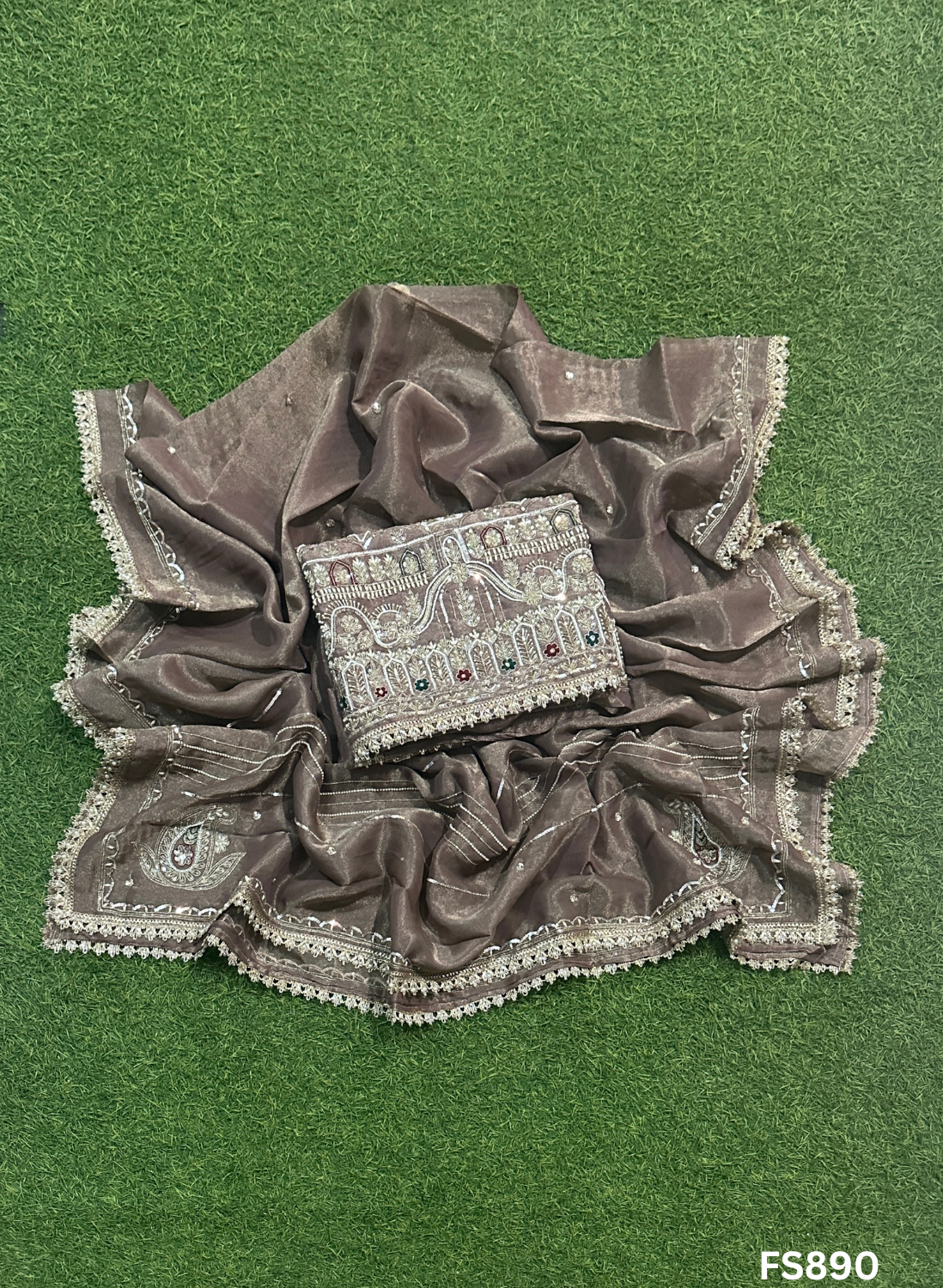 FS890 | Mouse | Shimmer Suit | Party Wear | Wedding | Jaggo | Ring Ceremony | Festival |