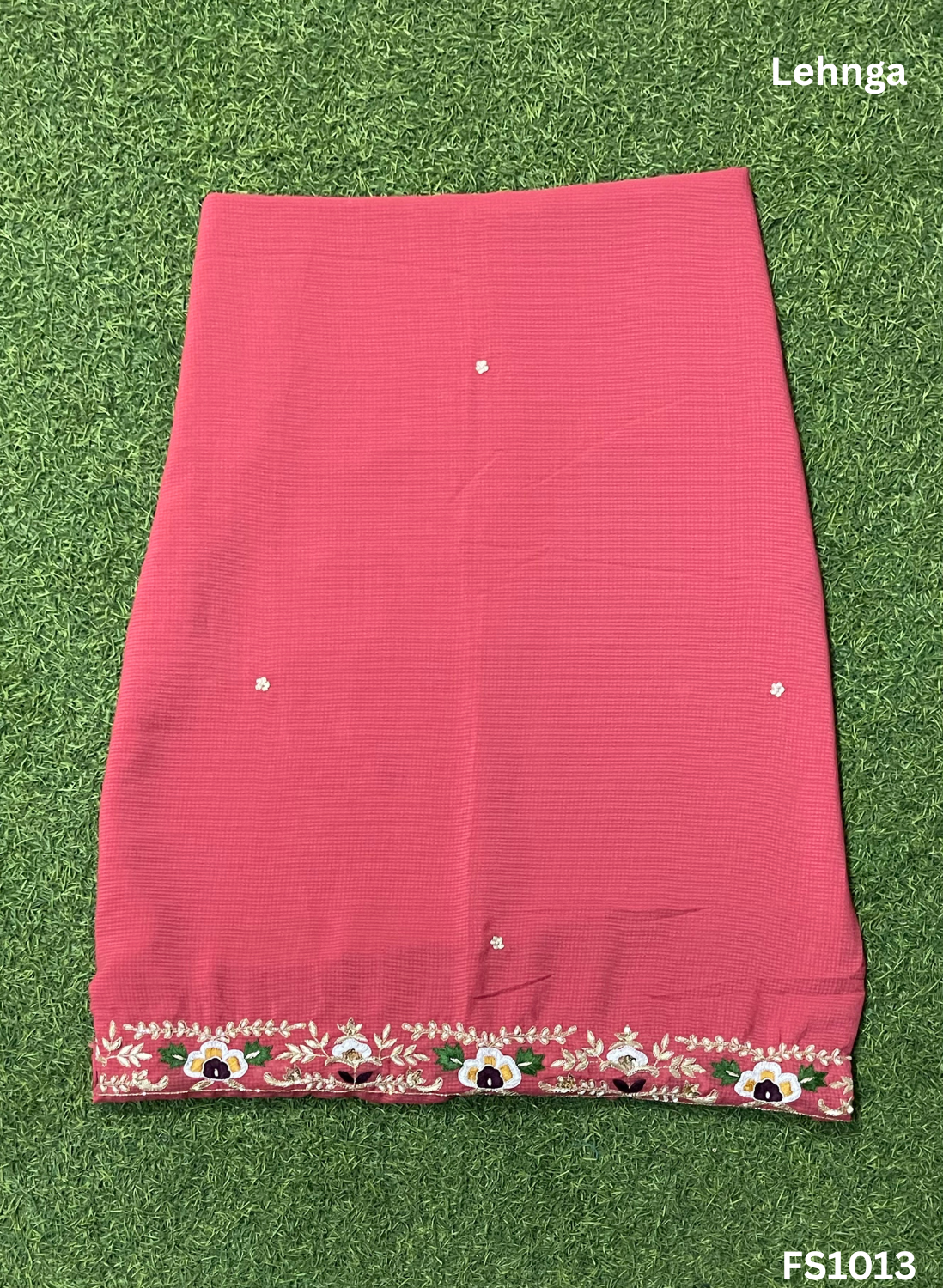 FS1013 | Gajari | Georgette | Party Wear | Wedding | Jaggo | Ring Ceremony | Festival | Hand-Work suit |