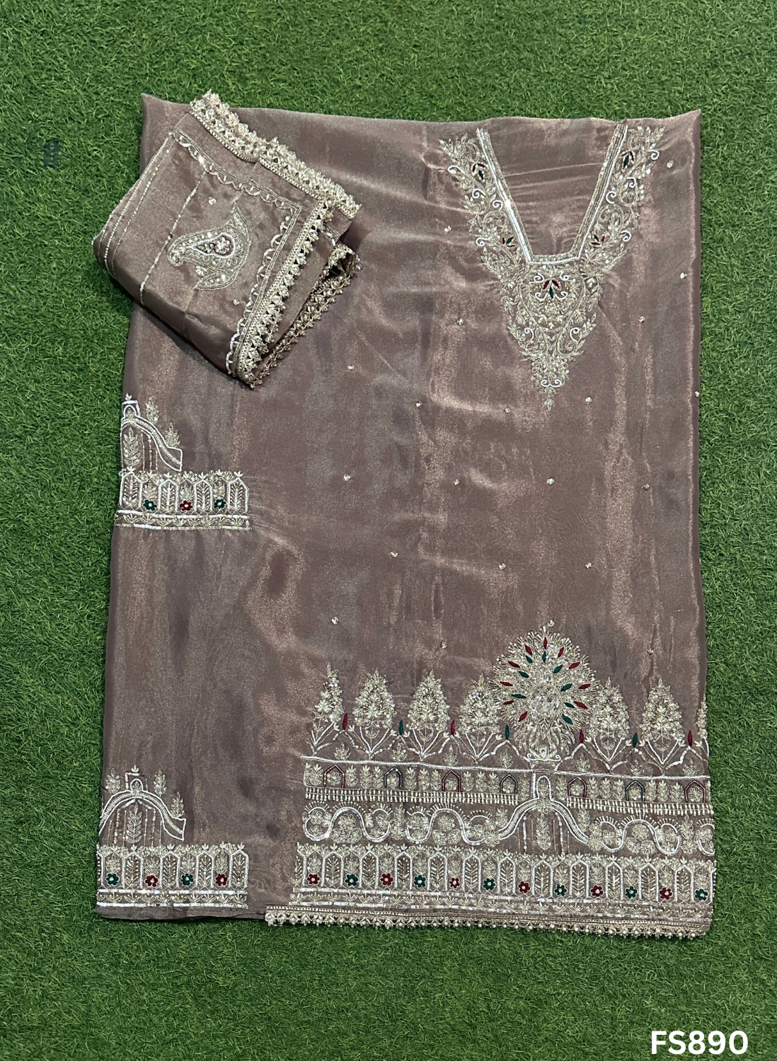 FS890 | Mouse | Shimmer Suit | Party Wear | Wedding | Jaggo | Ring Ceremony | Festival |