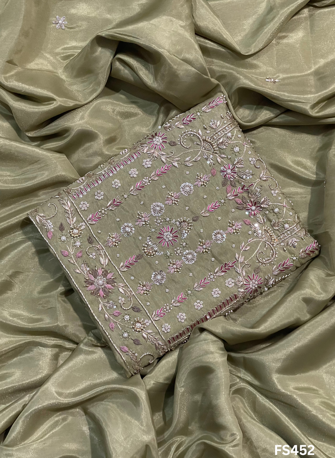 FS452 | Pista | Shimmer Suit | Party Wear | Wedding | Jaggo | Ring Ceremony | Festival
