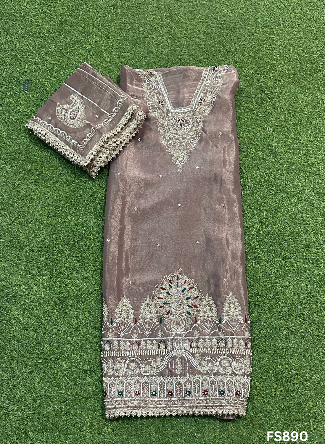FS890 | Mouse | Shimmer Suit | Party Wear | Wedding | Jaggo | Ring Ceremony | Festival |