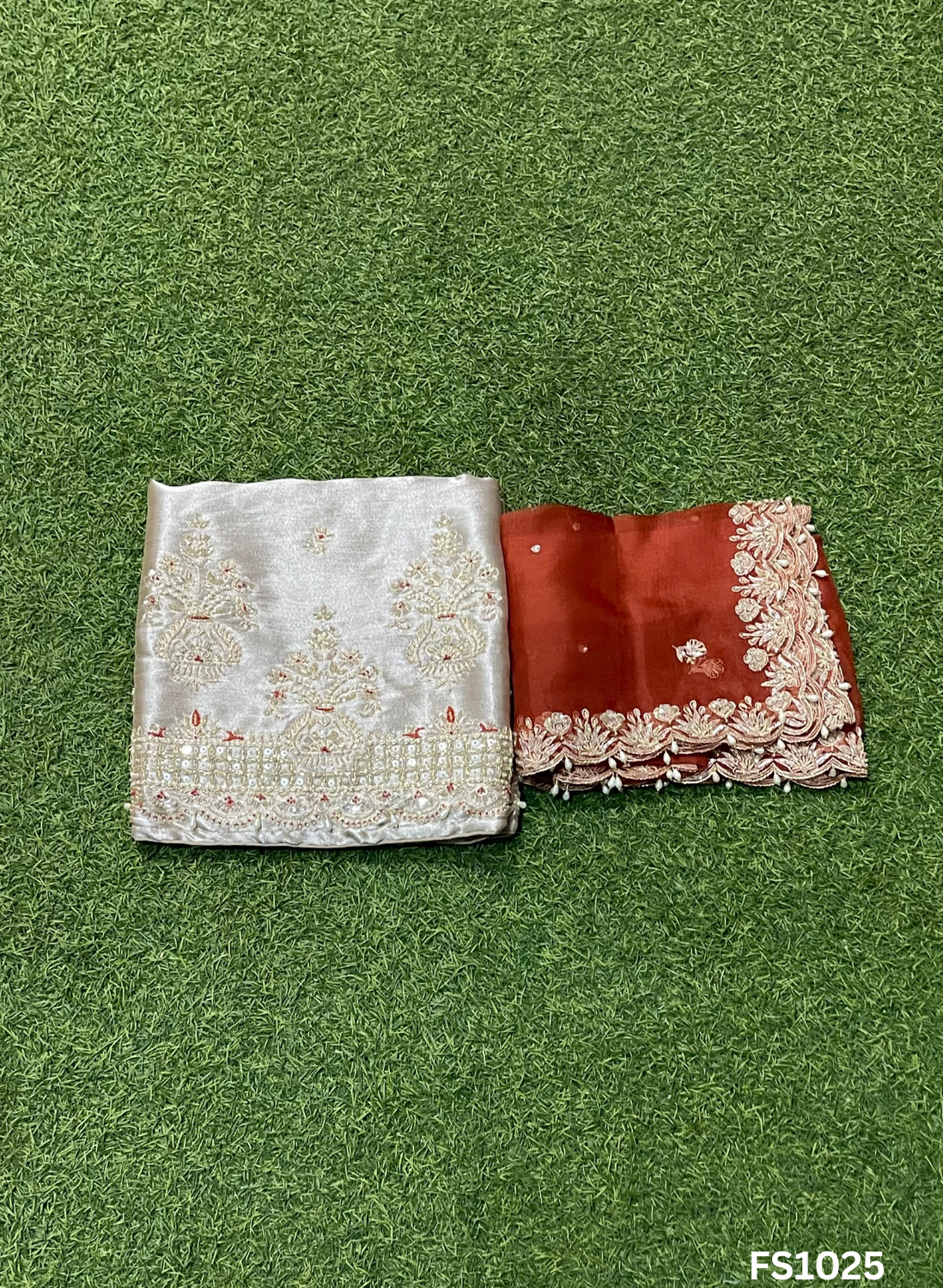 FS1025 | Pista | Shimmer Suit | Party Wear | Wedding | Jaggo | Ring Ceremony | Festival |