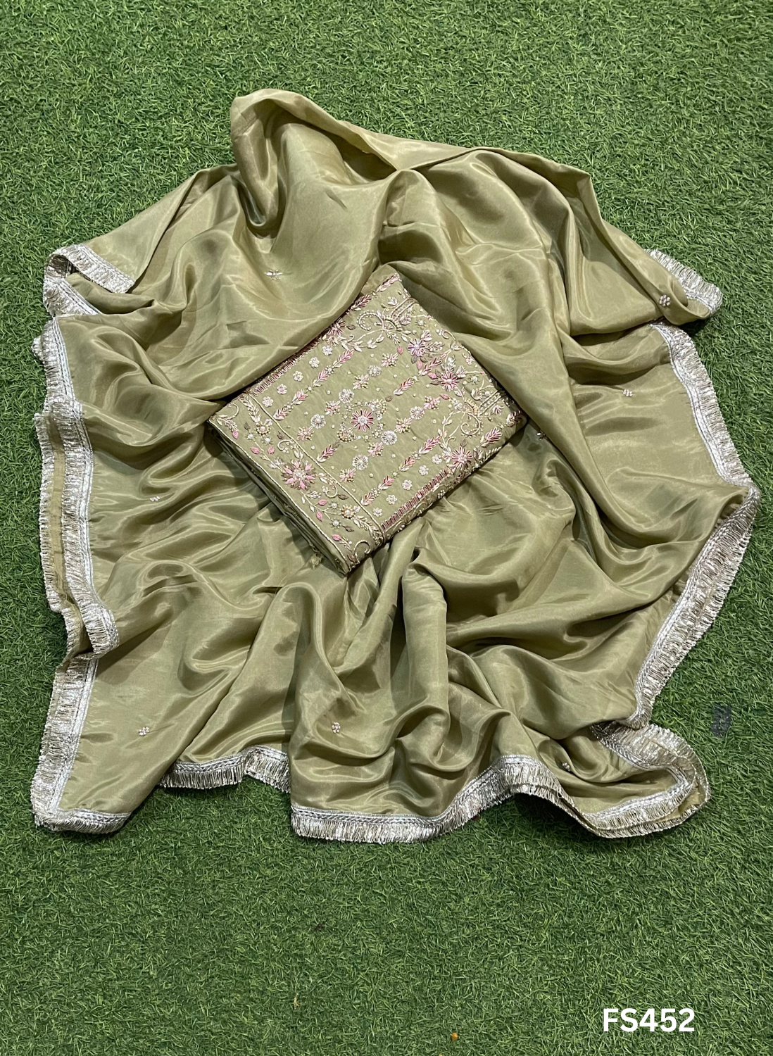 FS452 | Pista | Shimmer Suit | Party Wear | Wedding | Jaggo | Ring Ceremony | Festival