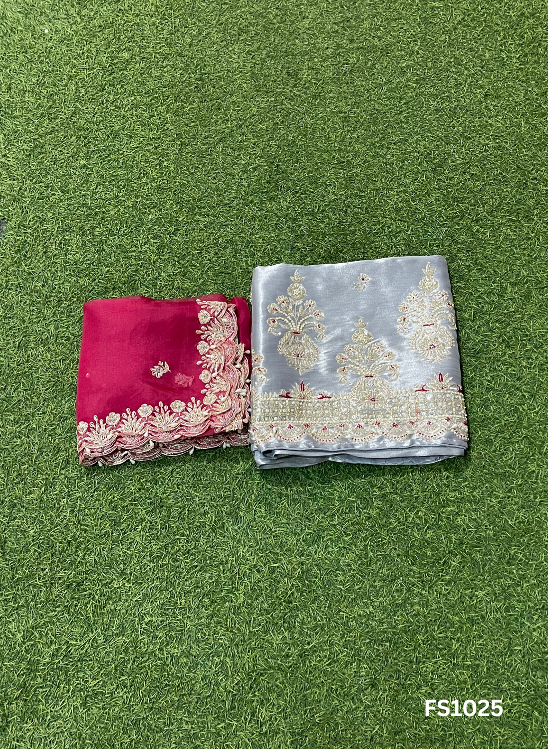 FS1025 | Pista | Shimmer Suit | Party Wear | Wedding | Jaggo | Ring Ceremony | Festival |