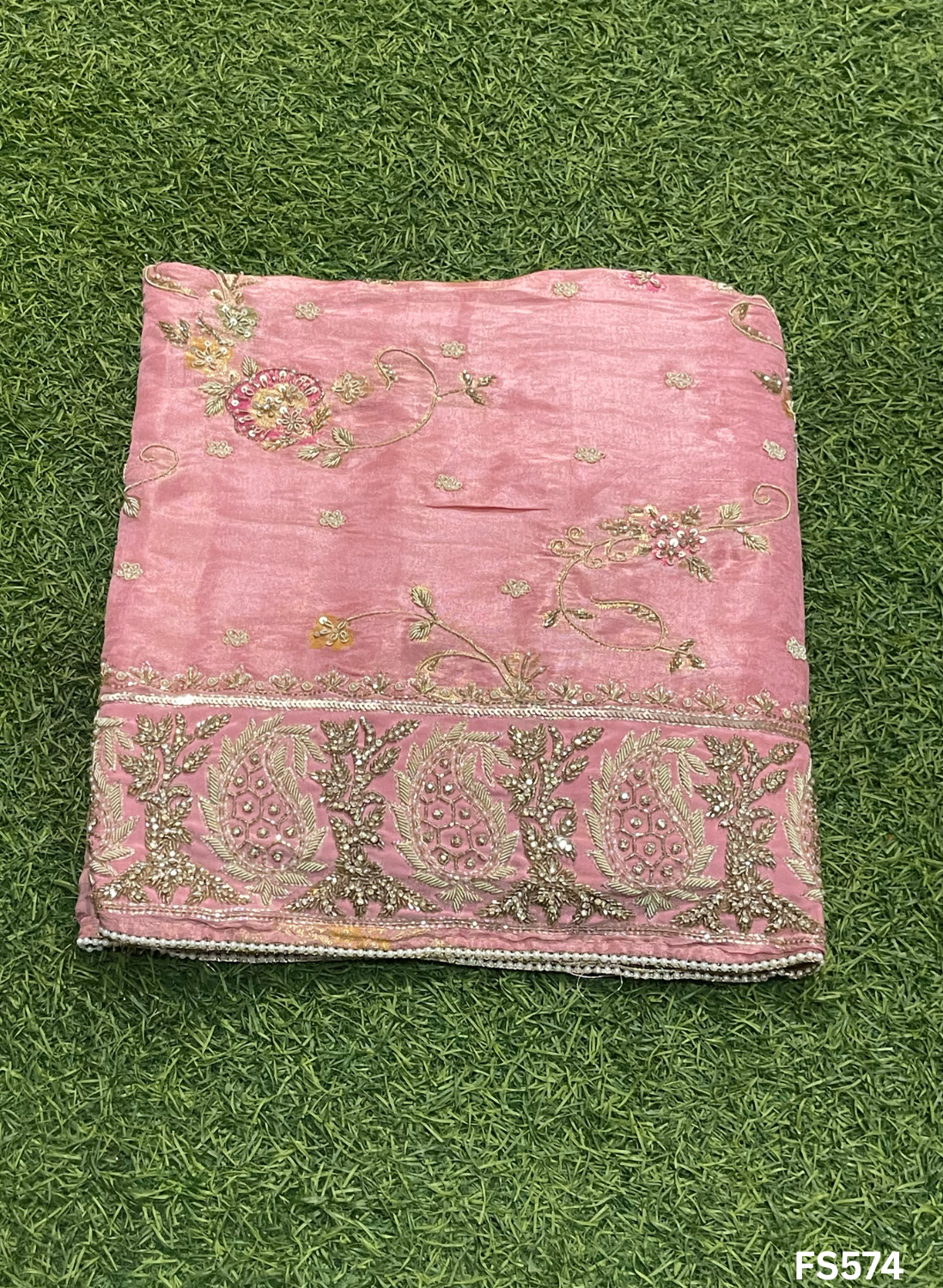 FS574 | Banarsi Shimmer Suit | Party Wear | Wedding | Jaggo | Ring Ceremony | Festival