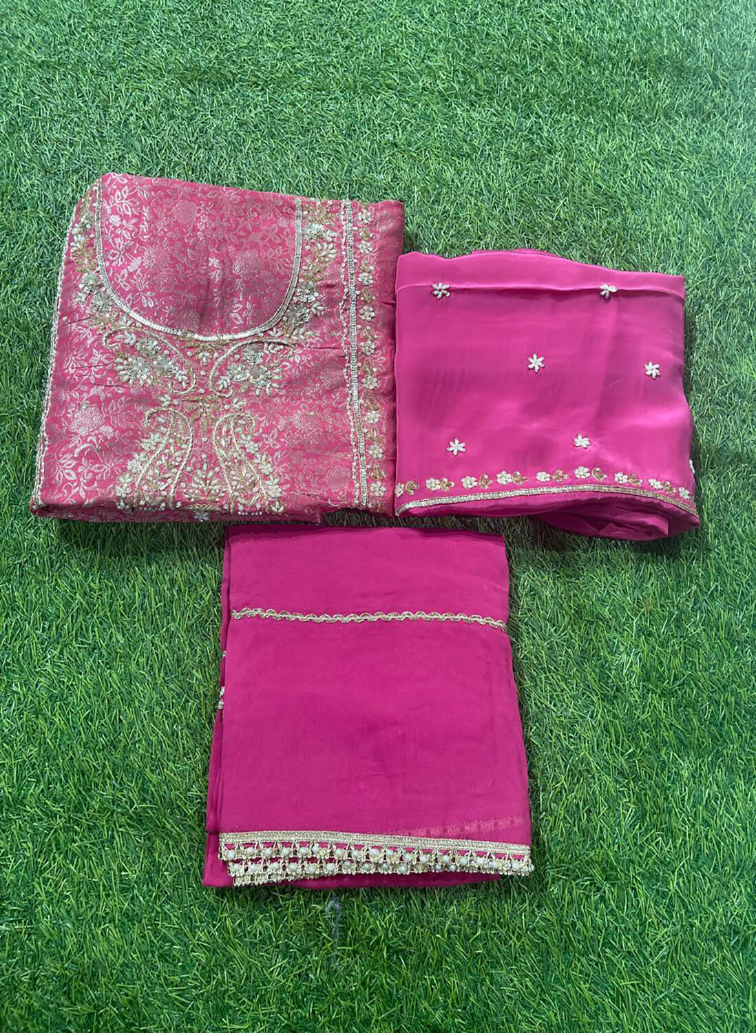 FS895| Navy Blue | Banarasi Silk Suit| Party Wear | Wedding | Jaggo | Ring Ceremony | Festival |