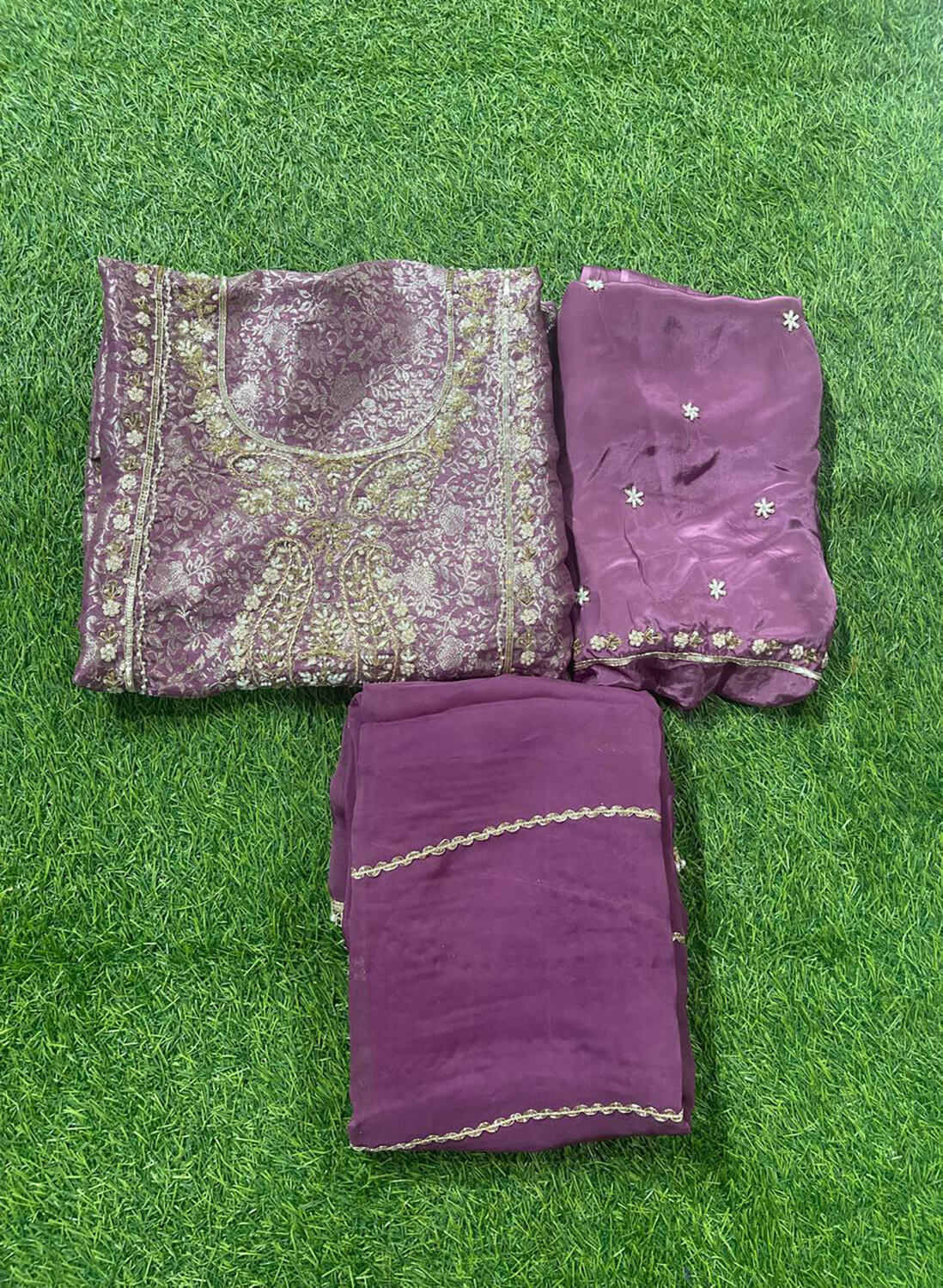 FS895| Navy Blue | Banarasi Silk Suit| Party Wear | Wedding | Jaggo | Ring Ceremony | Festival |