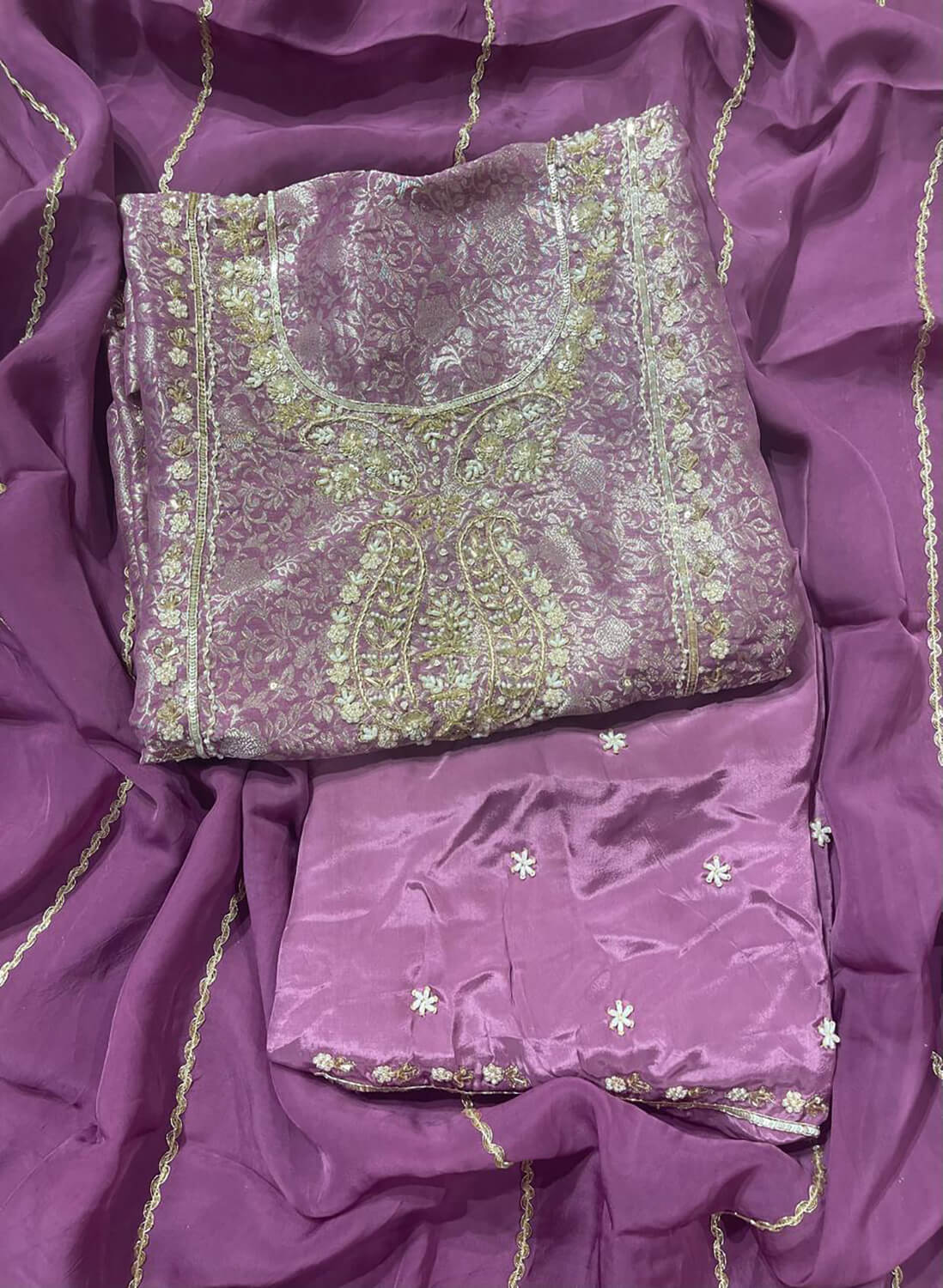 FS895| Navy Blue | Banarasi Silk Suit| Party Wear | Wedding | Jaggo | Ring Ceremony | Festival |