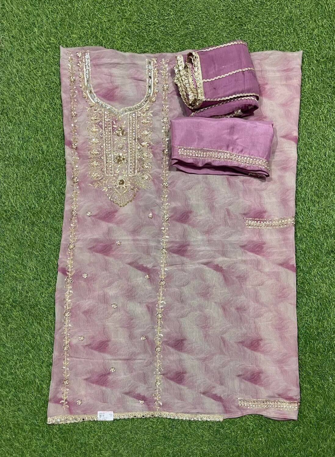 Purple Shimmer Suit | Party Wear | Wedding | Jaggo | Ring Ceremony | Festival |