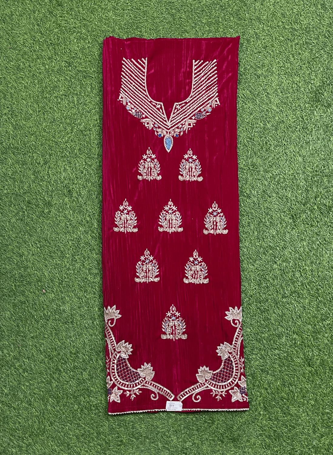 Hot-Pink | Velvet suite | Pure velvet | Wedding | Party Wear | Jaggo | Ring Ceremony | Festival| FS036