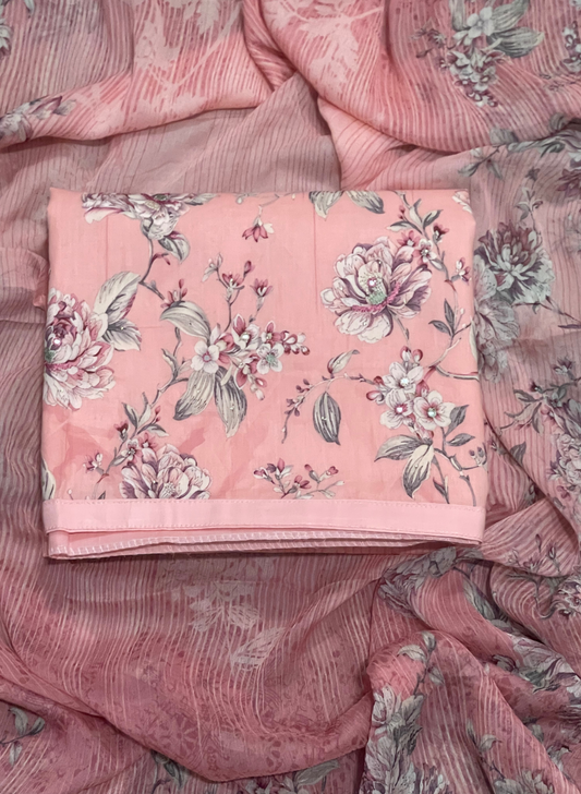 Baby Pink | Cotton Suit | Casual wear | Summer Suits | Regular | FS441