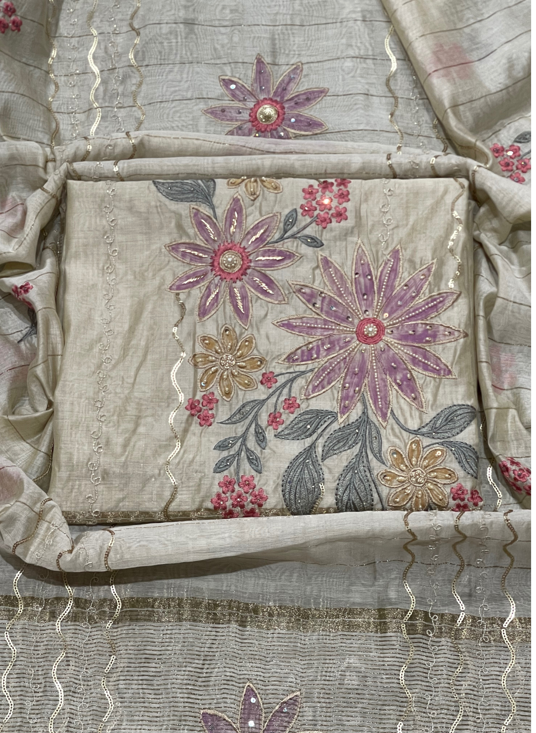 Cream | Cotton Suit | Casual wear | Summer Suits | Regular wear | FS751