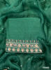 FS480 | Mehndi Green |  Raw Silk Suit | Party Wear | Wedding | Jaggo | Festival