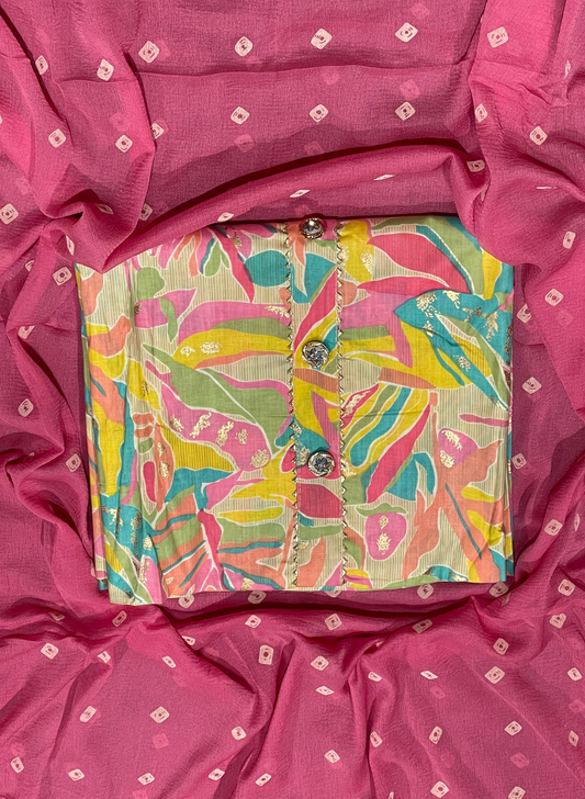 Pink | Cotton Suit | Casual wear | Summer Suits | Regular wear |