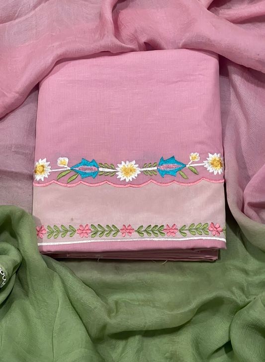 FS754  |Baby-Pink | Cotton Suit | Party Wear | Wedding | Jaggo | Ring Ceremony | Festival| Regular wear |