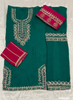 FS4068 | Self-Print Organza Suit |  Party Wear | Wedding | Jaggo | Ring Ceremony | Festival | Contrast |