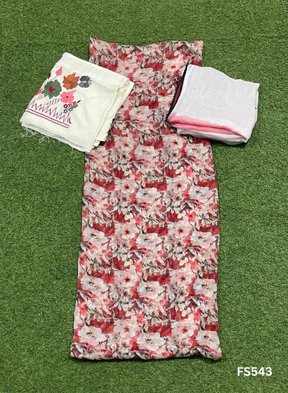 FS543 | Red | Burberry print Suit | Casual wear | Summer Suits | Regular wear