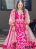 FC174 |  Navneet |Made To Order (35-45 Days  ) |  Raw Silk  Lehenga | Hot Pink   | Bridal Lehenga   | Party Wear | Wedding | Festival | Celebrity | Ring Ceremony