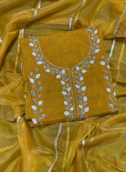 Organza Suit| Party Wear | Wedding | Jaggo | Ring Ceremony | Festival | FS606