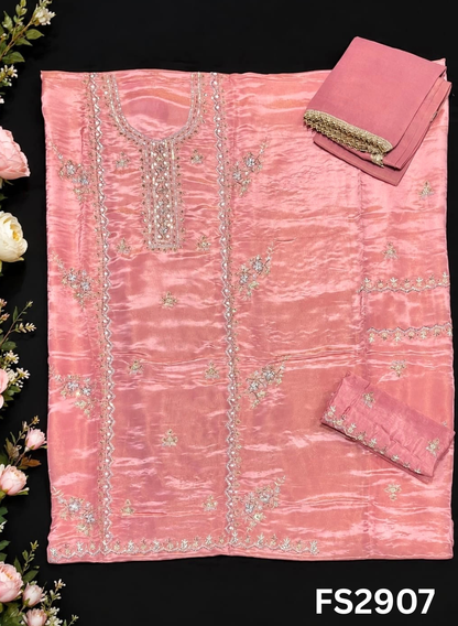 FS2907 | Shimmer Suit | Party Wear | Wedding | Jaggo | Ring Ceremony | Festival
