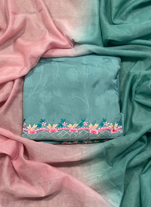 FS778  | Self-Print | Muslin Cotton  | Suit | Casual wear | Summer Suits | Regular wear |