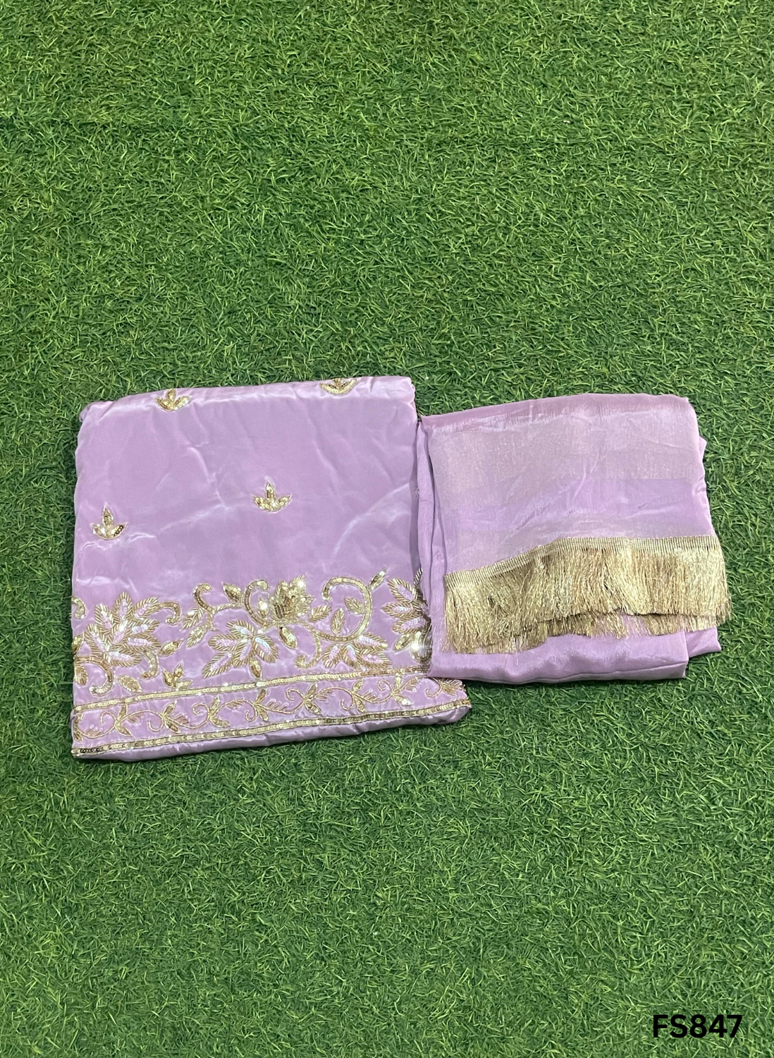 FS847 | Crepe Suit | Wedding | Party Wear | Ring Ceremony | Festival Suit | Allover suit |