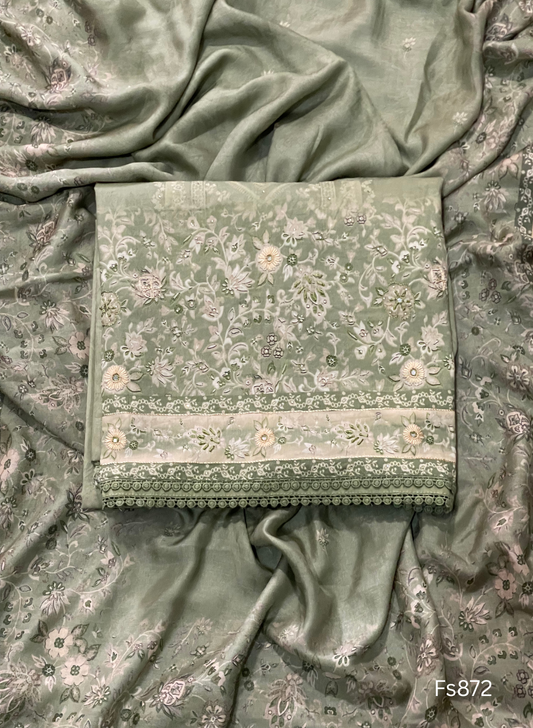 FS872 | Mehndi | Cotton Suit | Casual wear | Summer Suits | Regular wear