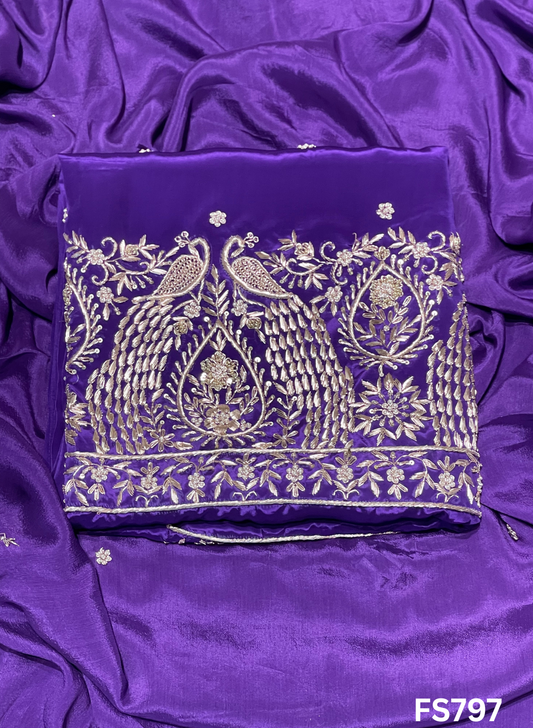 FS797 | Purple | Crepe Suit | Wedding | Party Wear | Ring Ceremony | Festival Suit | Allover suit | F9JAAA