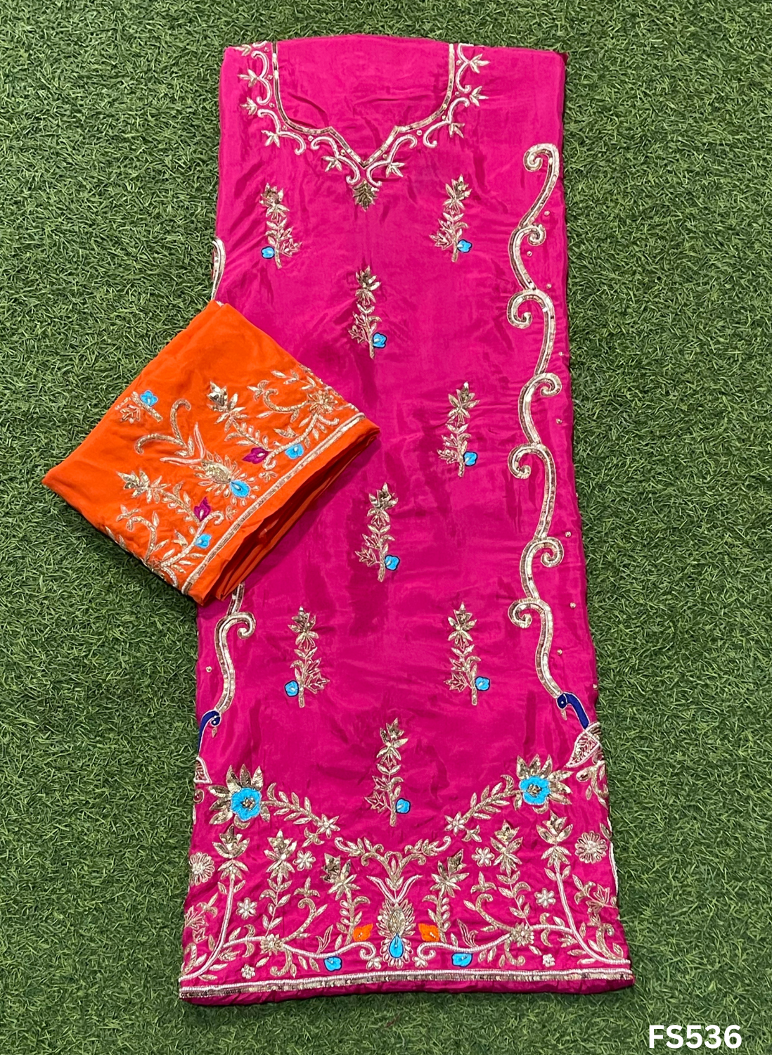 FS536 | Hot pink | Silk Suit | Wedding | Party Wear | Ring Ceremony | Festival Suit