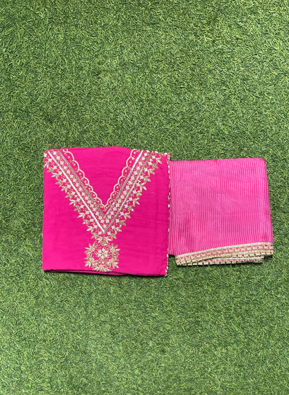 Organza Suit| Party Wear | Wedding | Jaggo | Ring Ceremony | Festival | FS641