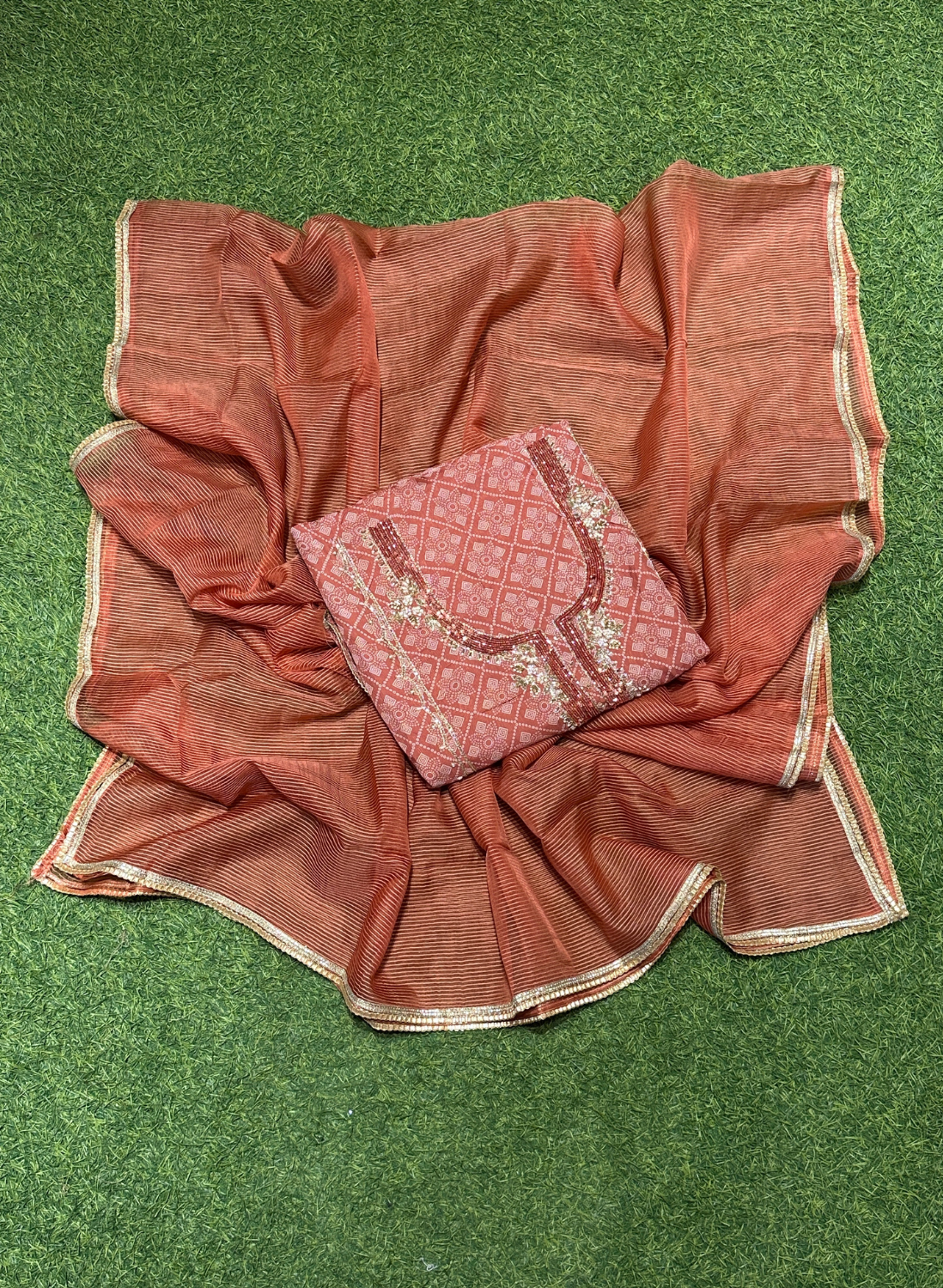 Organza Suit| Party Wear | Wedding | Jaggo | Ring Ceremony | Festival |